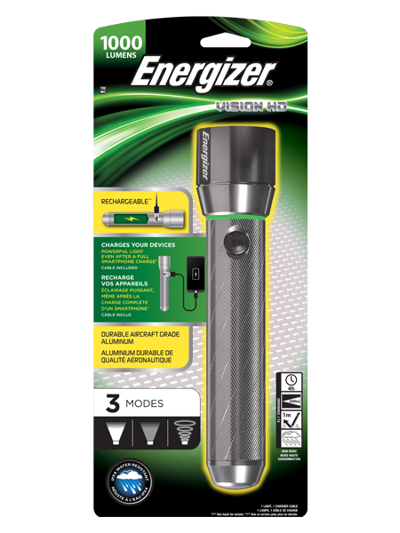 ENERGIZER® Vision HD Metal 6AA Rechargeable